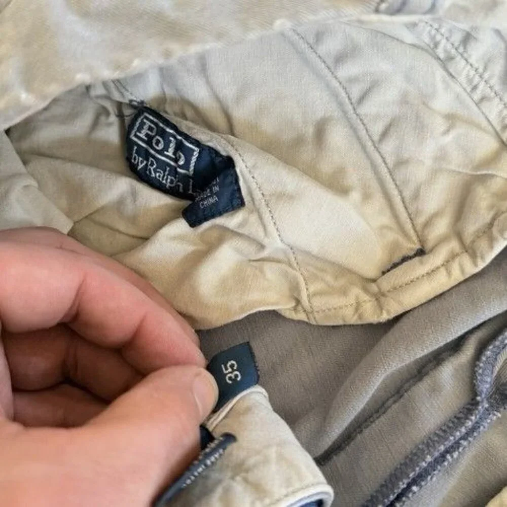 Polo Ralph Lauren Mens Khaki Shorts Lot of 4 Size 35
